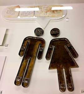 The Rubbish Collection IMAC toilet signs